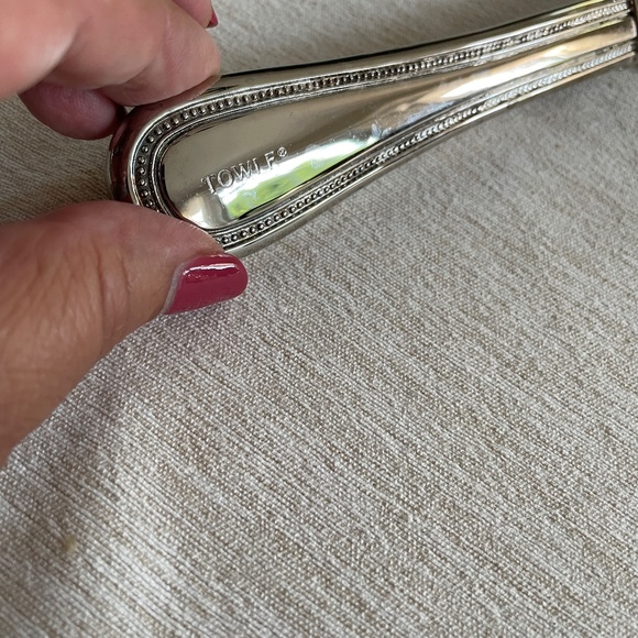 Towle Silver Plated Beaded Design Cake Knife - Picture 3 of 9